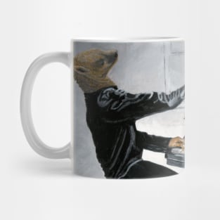 Hyena Pianists Fantasy Image Mug